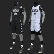 篮球服套装男定制印字号篮球，比赛队服团购学生路人王黑白(王黑白)篮球衣女