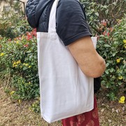 日单小清新环保纯棉棉布袋环保袋纯色手提袋可涂鸦手提DIY书包