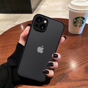 iPhone15苹果12手机壳7透明8plus防摔x全包xr男女款13Promax磨砂硅胶14Pro简约13/14潮xs保护套max撞色11高级