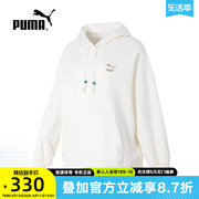 puma彪马圆领休闲卫衣，女装冬季运动服，长袖套头衫627269-65