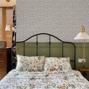 现代简约客厅卧室床头，背景墙纸英式灰色复古壁纸，美式乡村无缝壁画