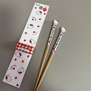 hellokitty筷子q木质，防滑筷子个人筷皮卡丘儿童防滑筷子，小黄人筷