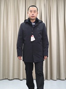 甩兔毛尼克服男水貂领黑色活里活面可脱帽厚普洛克23冬羽绒服