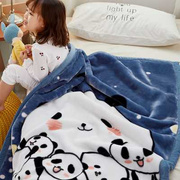 加厚儿童毛毯双层双面学生宿舍单人盖毯幼儿园午睡小被子冬季云毯