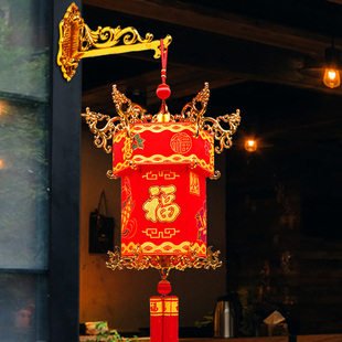灯笼挂饰过新年大红宫灯小灯笼入户门壁挂春节喜庆中国风龙年挂件