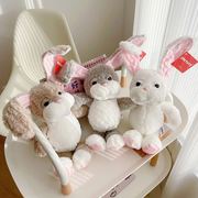 创意巴菲兔毛绒玩具长耳朵可折耳兔子公仔布娃娃女生礼物
