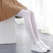 白色打底裤女外穿春秋夏季加大码舞蹈练功连裤袜子学生成人