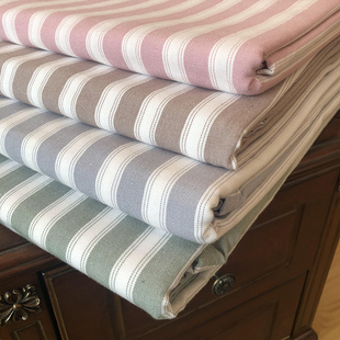 出口品质优雅纯棉老粗布条纹，床单三件套21支棉纱多个尺寸可选