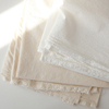 韩国进口水洗本色布有机(布有机)棉30支纯棉布料，纯色白色服装床单柔软面料
