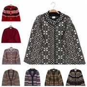 vintage古着孤品日本秋季羊毛，北欧风复古开衫，毛衣费尔岛纹学院风