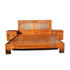 苏梨a刺猬紫檀，实木双人床新中式红木家具，床头柜京瓷原木雕花