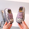 女童帆布鞋2024宝宝鞋幼儿园室内鞋儿童鞋子魔术贴板鞋男童鞋