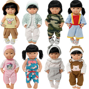 38厘米胖男娃衣服玩具婴幼儿服饰适用于miniland西班牙穿带过家家
