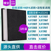 绿尘适配亚都空气净化器KJF2203E KJF2901T 除醛过滤网活性炭滤芯
