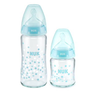 德国nuk玻璃宽口径，奶瓶120ml240ml婴幼儿初生新生儿宝宝0-18个月