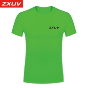 ZXUV运动户外ZXUV小方格男女款运动跑步健身短袖圆领T恤轻薄款夏