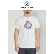 VOLCOM钻石男装户外品牌设计感印花T恤2023夏季创意个性短袖t