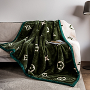 冬季拉舍尔毛毯双层加厚床上家用单双人(单双人)绒，毯子航空珊瑚绒沙发盖毯