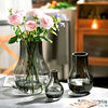 客厅花瓶摆件轻奢创意玻璃水养鲜花，富贵竹花器高级感餐面插花装饰