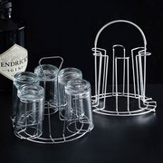 杯架水杯挂架玻璃杯架沥水不锈钢啤酒杯茶杯收纳架创意杯子架