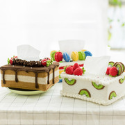 趣织社蛋糕造型纸巾盒材料包 手工diy钩针编织棉线婴儿毛线团