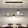 星空灯风格餐厅灯吊灯北欧现代简约长条灯吧台灯创意个性灯具