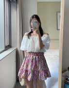 现！韩国东大门女装 夏季新 一套气质百搭减龄款蓬蓬半身短裙