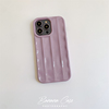 bananacase小众ins淡紫色适用iphone14pro手机壳13promax苹果15条纹褶皱1112pro细闪光面软壳保护套xs