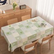 pvc小清新桌布免洗防水防油防烫家用长方形，餐桌布塑料台布茶几布