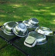 便携餐盘22件套户外野营餐具自驾游烧烤盘家用汤盆碗碟子套装