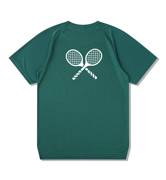 速干网球服男女圆领比赛短袖文化衫T恤训练球衣周边印字温网定制