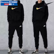 Nike耐克运动套装男装2024夏季炫彩LOGO连帽卫衣收口长裤卫裤