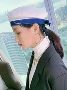 贝雷帽女空姐装饰英伦复古秋冬季薄款韩版百搭画家帽休闲海军帽子