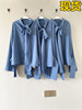 希哥家私藏衣柜的解构分割拼接系带蓝衬衫，2023年秋季