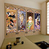 日式浮世绘仕女图挂画和风，店铺玄关背景布艺，画卧室床头墙壁装饰画