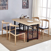 创意复古主题餐厅桌椅，咖啡厅西餐厅奶，茶店火锅桌椅