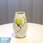 厂欧式手绘创意陶瓷花瓶茶几u餐桌花器田园花插陶瓷摆饰电视柜促