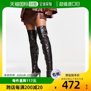 香港直邮潮奢 ASOS 女士Kaska 设计高跟防水台靴子(黑色)