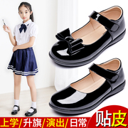 女童黑色皮鞋演出鞋表演鞋，公主鞋小皮鞋，儿童学生软底单鞋校鞋