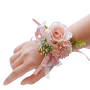 韩式森系唯美小清新新娘手环手腕花伴娘服姐妹团手花结婚婚礼高档