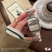 ca《流沙》拉丝纱面不锈钢，iwatch表带升级款适用苹果applewatch