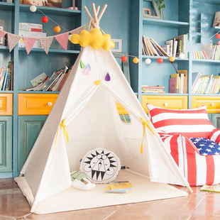 儿童帐篷室内游戏屋宝宝玩具，读书角ins公主房装饰印第安野餐房子