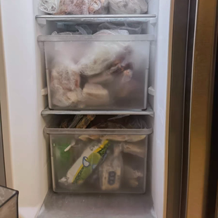 冰箱收纳盒密封盒，透明收纳盒储物冷鲜柜冷冻盒，抽屉式冰柜用食品级