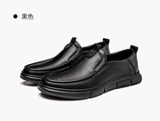 奥康2022秋季男士潮流时尚，休闲商务正装，尖头一脚蹬低帮皮鞋
