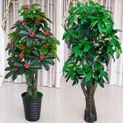 假花仿真发财树装饰植物室内假盆栽客厅花大型落地树绿植塑料盆景