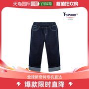 韩国直邮twinkids儿童牛仔裤semi阔腿牛仔裤