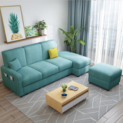 北欧布艺沙发床小户型储物沙发三人客厅组合O整装多功能简约沙发