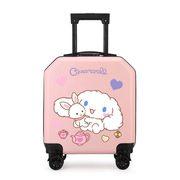 行李箱女幼儿园儿童拉杆箱万向轮男孩卡通登机旅行箱子玉桂狗粉色