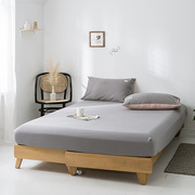 纯棉床笠款床单单件全棉，床罩套床垫保护套，防滑固定包裹式纯色被单