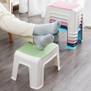 塑料小凳子家用现代简约加厚儿童板凳厕所，洗澡防滑矮凳成人换鞋凳